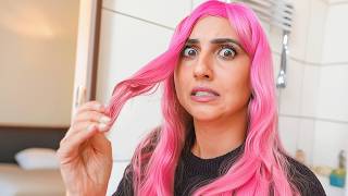 DYING MY HAIR PINK PERMANENTLY AND SURPRISING MY FAMILY [upl. by Karylin318]