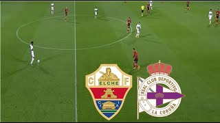 Elche CF vs RC Deportivo de La Coruña Resumen 00  La Liga 2  20242025 [upl. by Valora260]