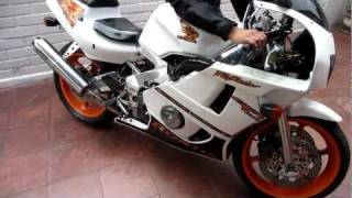 Honda CBR 400R Castec Gull Arm 1991 Sound [upl. by Sardella]