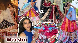 MEESHO Lehenga Haul Meesho Chaniya Choli Haul chaniya choli starting 958 Meesho designer lehenga [upl. by Nohj]