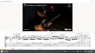 City Nights Transcription  Allan Holdsworth [upl. by Ramilahs]