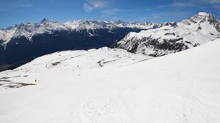 Piste Red Bellecote Aussois ski [upl. by Earehc]