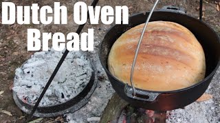 Campfire Cooking Dutch Oven Bread with Bacon Wrapped Halloumi Cheese Cast Iron Cooking [upl. by Cerracchio]