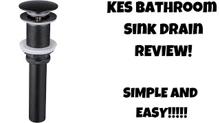 KES Bathroom Sink Drain REVIEW [upl. by Icram711]