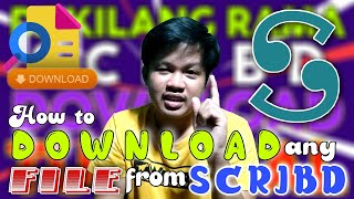 HOW TO DOWNLOAD ANY FILE FROM SCRIBD  TUTORIAL [upl. by Eirruc492]