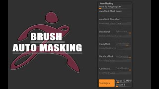 【ZBrush 2022】【memo】BRUSH AUTO MASKING [upl. by Richardo]