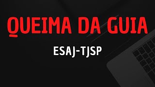 QUEIMA DA GUIA O QUE É  ESAJ TJSP [upl. by Cired]