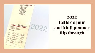 2022 Belle de Jour and Muji planner flip through [upl. by Saied402]