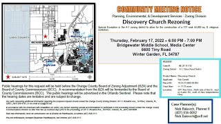 Avalon Rural Settlement Community Meeting Discovery Church Construction Proposal — 21722 [upl. by Aketal]