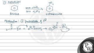 Nitration and chlorination of benzene are [upl. by Aciraj]