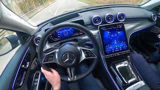 2022 W206 Mercedes CCLASS Drive New CClass Interior Ambiente [upl. by Nojram]