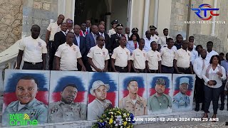 Célébration du 29ème Anniversaire de la Police Nationale dHaïti à SaintMarc Bon courage PNH [upl. by Eillim]