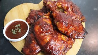 BBQ CHICKEN  EASY OVEN BAKED BBQ CHICKEN  BAKED CHICKEN [upl. by Alexandros925]