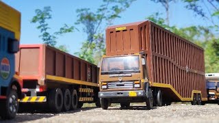 Customised Centy Toys Ashok Leyland Car Trailer Truck  Truck Videos  Auto Legends [upl. by Einwahs]