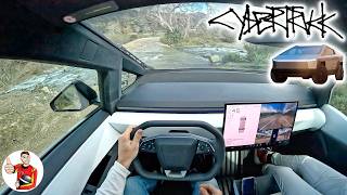 Tesla Cybertruck POV First Drive [upl. by Ainna650]