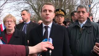 Profanation à Quatzenheim Emmanuel Macron réagit  quotcest une absurde bêtisequot [upl. by Solnit48]