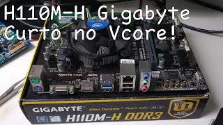 H110MH DDR3 não liga curto no Vcore finalmente peguei esse defeito [upl. by Hardan]