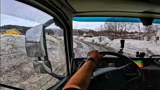 Delivery to Finnsnes POV Truck Driving Norway 4K60 Volvo FH540 [upl. by Inaleon]