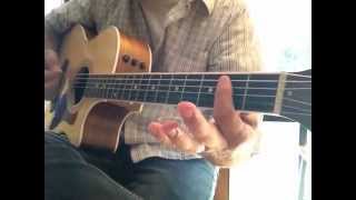 How to play Lay Down Sally by Eric Clapton on 1 guitar [upl. by Dusty]