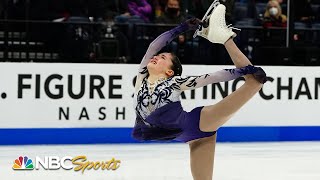 14yearold Isabeau Levitos stellar free skate earns bronze at Nationals  NBC Sports [upl. by Eniarda]