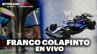 EN VIVO 🔴 FRANCO COLAPINTO en la FÓRMULA 1 junto a CARBURANDO  Vivilo en TyC Sports [upl. by Braynard159]