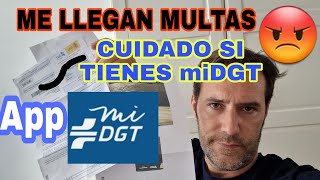 🟦 SI TIENES LA APP miDGT CUIDADO 😡MULTAS MIRAD LO QUE ME HA PASADO [upl. by Endor798]