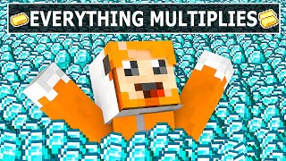 Minecraft but EVERYTHING MULTIPLIES [upl. by Alekahs905]