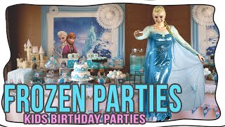 Girls Frozen Themed Party [upl. by Nodnab182]