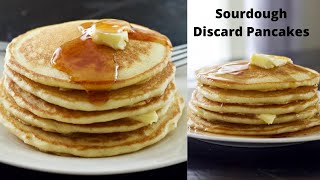 Sourdough Starter Pancakes  What to Do with Discarded Sourdough Starter [upl. by Nimesh]