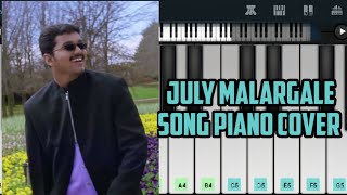 July malargale song piano cover  Perfect piano  Bagavathi  Deva [upl. by Leggett423]