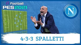 Luciano Spalletti 433 Napoli PES 2021 Tácticas [upl. by Domella]