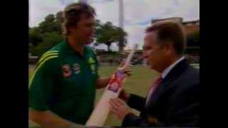 Glenn McGrath 61 and his signature bat [upl. by Nebur564]