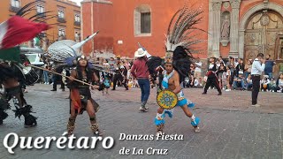 Danzas Concheros Fiesta de La Cruz 2024 Querétaro México [upl. by Pavel34]