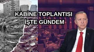 Kabine Toplantısında Neler Konuşulacak [upl. by Gipps]