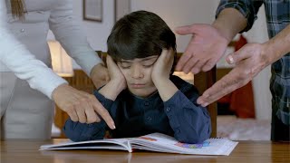 Indian parents scolding young boy for his studies  Parenting  Indian Stock Footage  Knot9 [upl. by Assenaj]