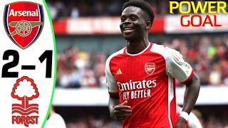 Arsenal vs Nottingham Forest 21  All Goals and Highlights 12082023 💥 SAKA [upl. by Auot]