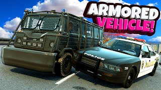 Using a NEW Armored Truck During a Police Chase in BeamNG Drive Mods [upl. by Swagerty801]