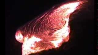 Hot Pahoehoe Lava on Kilauea Hawaii [upl. by Guidotti]