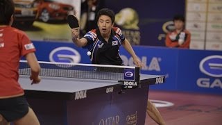 Qatar Open 2014 Highlights Jun Mizutani vs Joo Se Hyuk [upl. by Nospmas547]