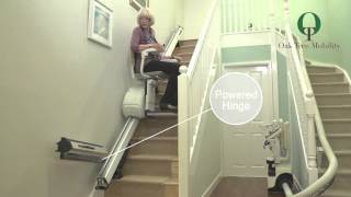 Washington Stairlift  Automatic Hinge [upl. by Eelak]