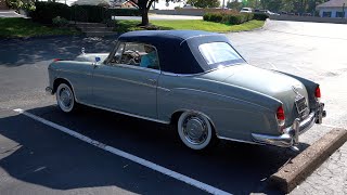 1958 MercedesBenz 220 S Owned by Grace Kelly 407967  Startup amp Driving  Daniel Schmitt amp Co [upl. by Dyal982]