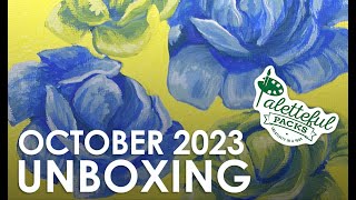 October 2023 Premier Paletteful Packs Unboxing amp Demo [upl. by Earezed]