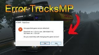 quotUnsupported game version detectedquot TruckersMP  How to fix  Como consertar  ENGPTBR [upl. by Gardol404]