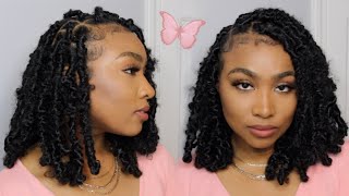 BUTTERFLY LOCS TUTORIAL  BEGINNER FRIENDLY DISTRESSEDBOBLOCS  Kathryn Bedell [upl. by Otrepur190]