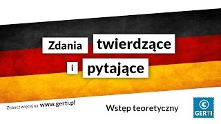 Język niemiecki  Zdania twierdzące i pytające [upl. by Amsa]