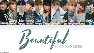 Wanna One 워너원  Beautiful HANROMENG Color Coded Lyrics [upl. by Abbie]