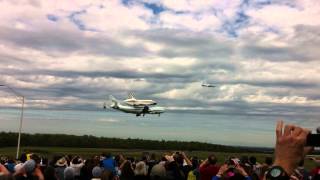 Shuttle landing at Dulles from Udvar Hazy [upl. by Slyke]