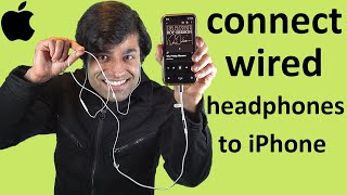 How to connect wired headphones to iPhone [upl. by Tiertza]