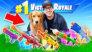 Using my PUPPY to PICK MY LOOT in Fortnite [upl. by Cato638]