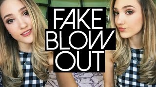 How to Fake A Blowout  Easy Loose Waves with a Straightener [upl. by Rehpotsirhc858]